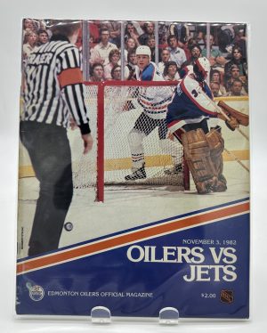 Edmonton Oilers Official Program November 12 1982 VS. Jets